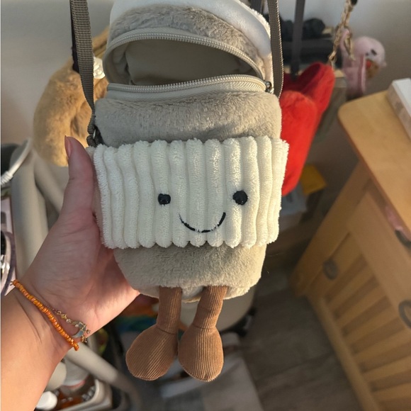 Jellycat Beige and Cream Plush Shoulder Bag - Picture 2 of 2